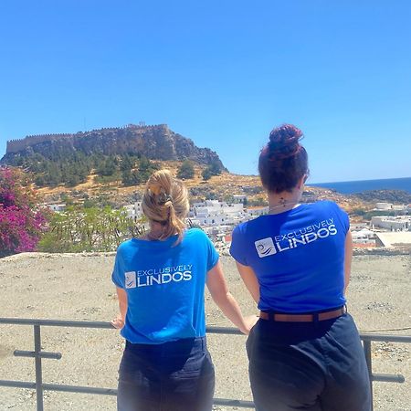 Villa Valasia Lindos With Acropolis View Екстериор снимка