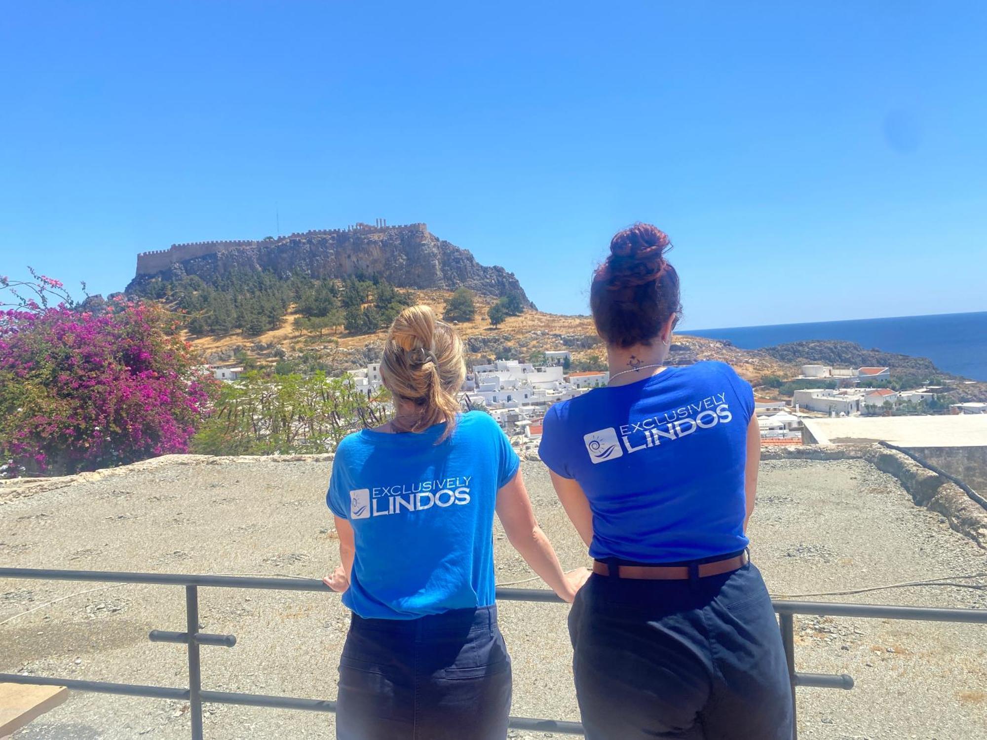 Villa Valasia Lindos With Acropolis View Екстериор снимка